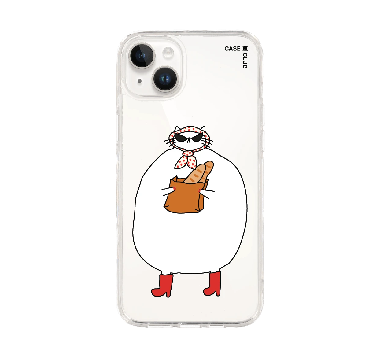 iphone 14 plus clear case madam cat